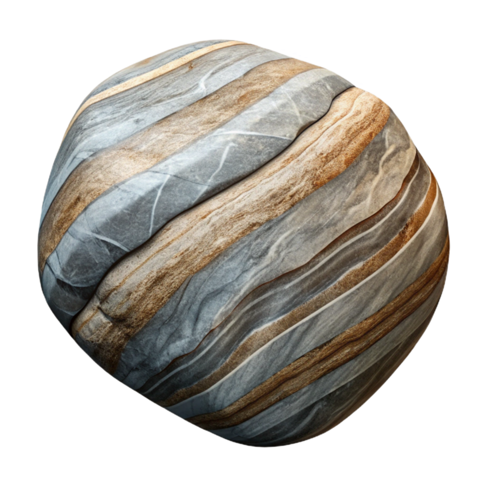 extraordinary minimalist Gneiss Rock Banded Texture Light and Dark Layers Isolated original png
