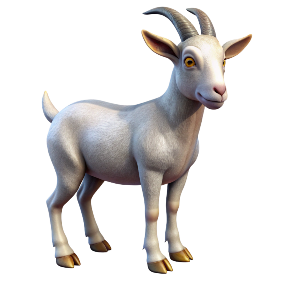 extraordinary creative Goat Standing Side View Transparent Background exclusive png