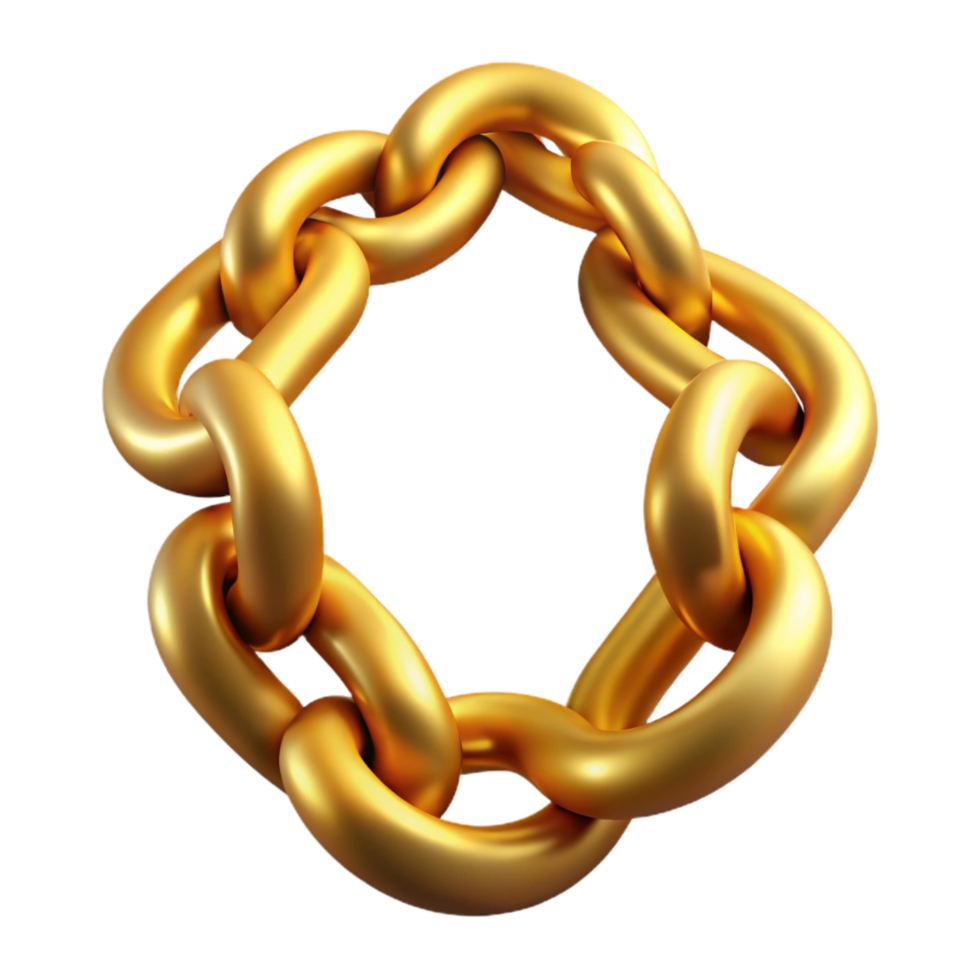 extraordinary minimalist Gold Chain Necklace Isolated Element premium png