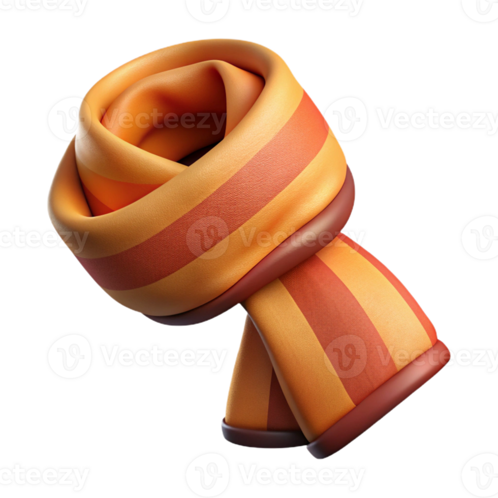 stunning minimalist Woven Scarf Warm Colors Soft Texture Transparent Background png