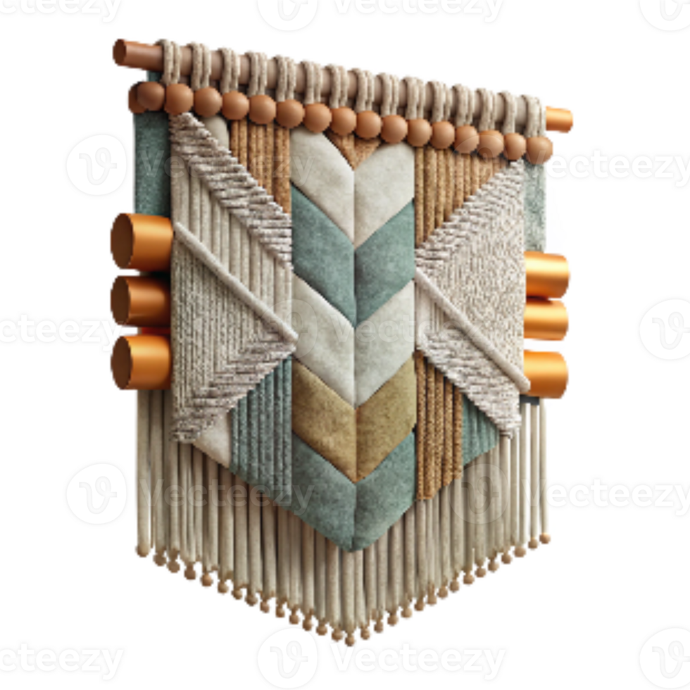 extraordinary vintage Woven Tapestry with Abstract Pattern Transparent Background genuine png
