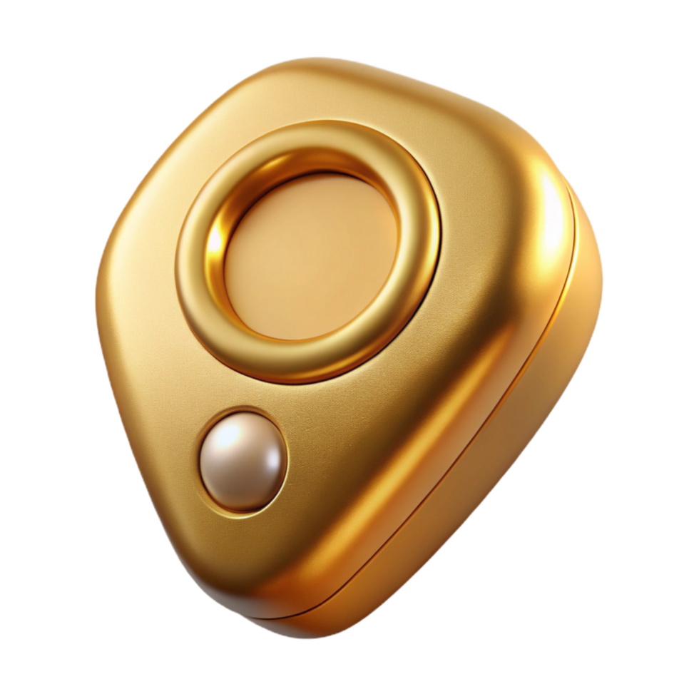 extraordinary modern Gold Gps Device Top View Cutout png