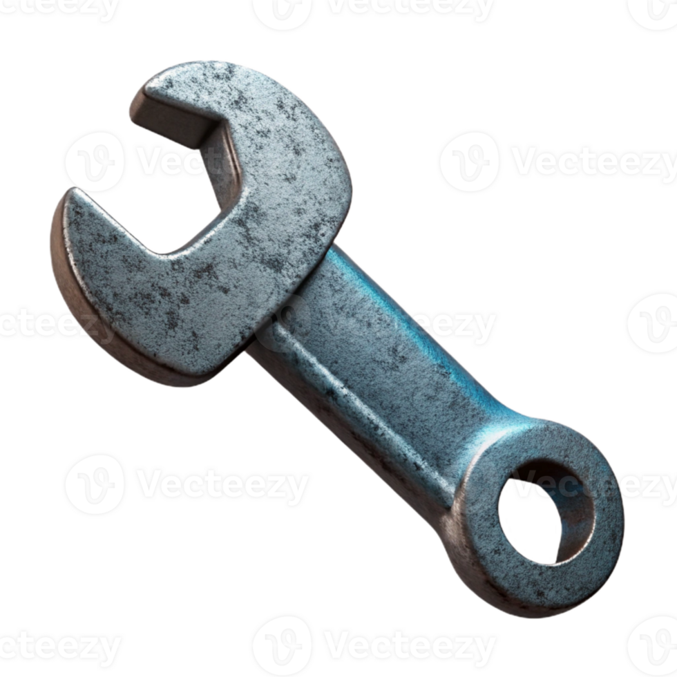 beautiful minimalist Wrench Front View Cutout professional png