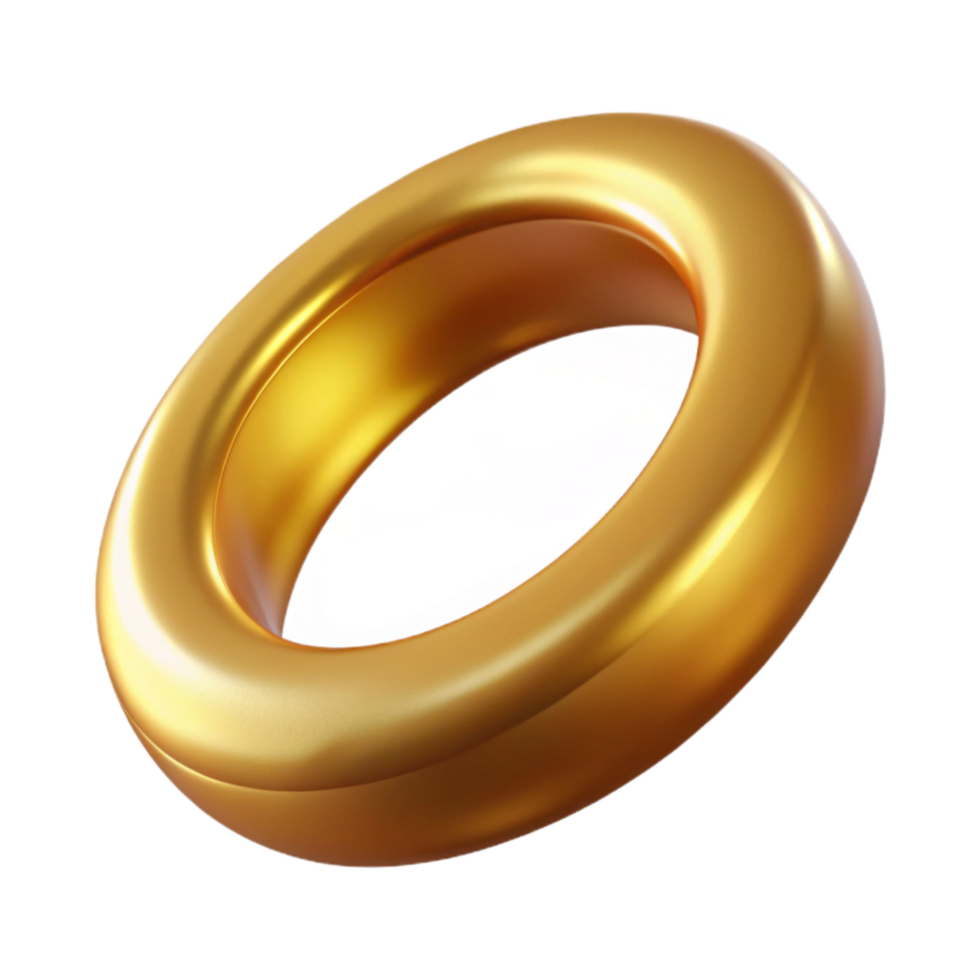 magnificent minimalist Gold Ring Signet Style Cutout authentic png
