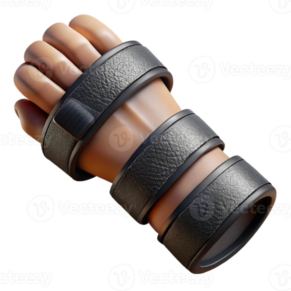 serene traditional Wrist Wraps Black Adjustable Transparent Cutout professional png