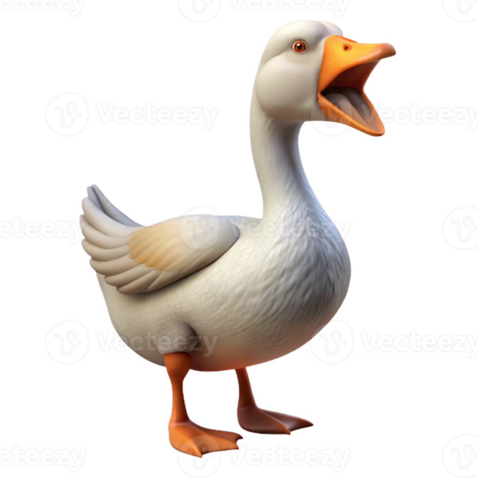 magnificent traditional Goose Honking Isolated original png