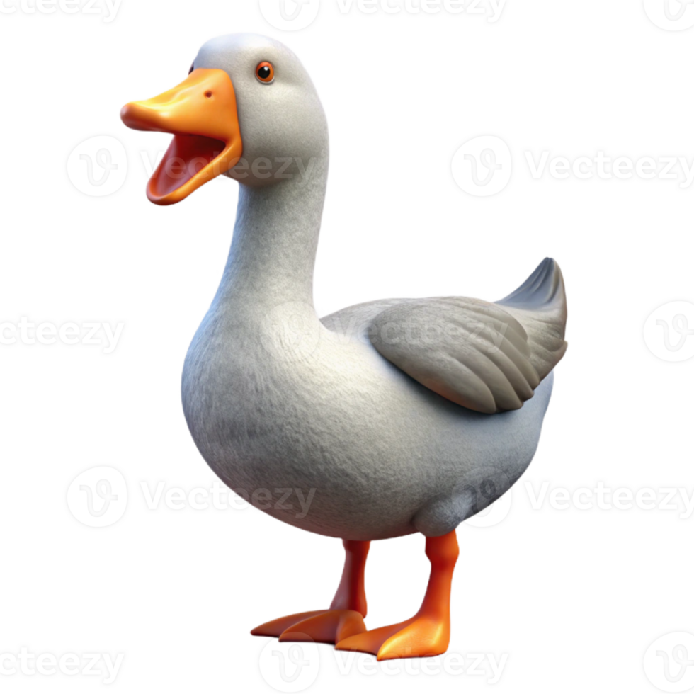 beautiful creative Goose Honking Isolated original png