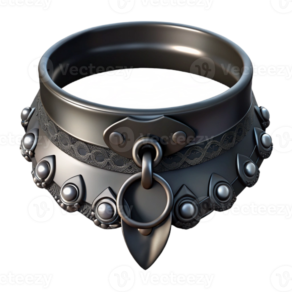 beautiful rustic Gothic Choker Black Lace Isolated Element authentic png