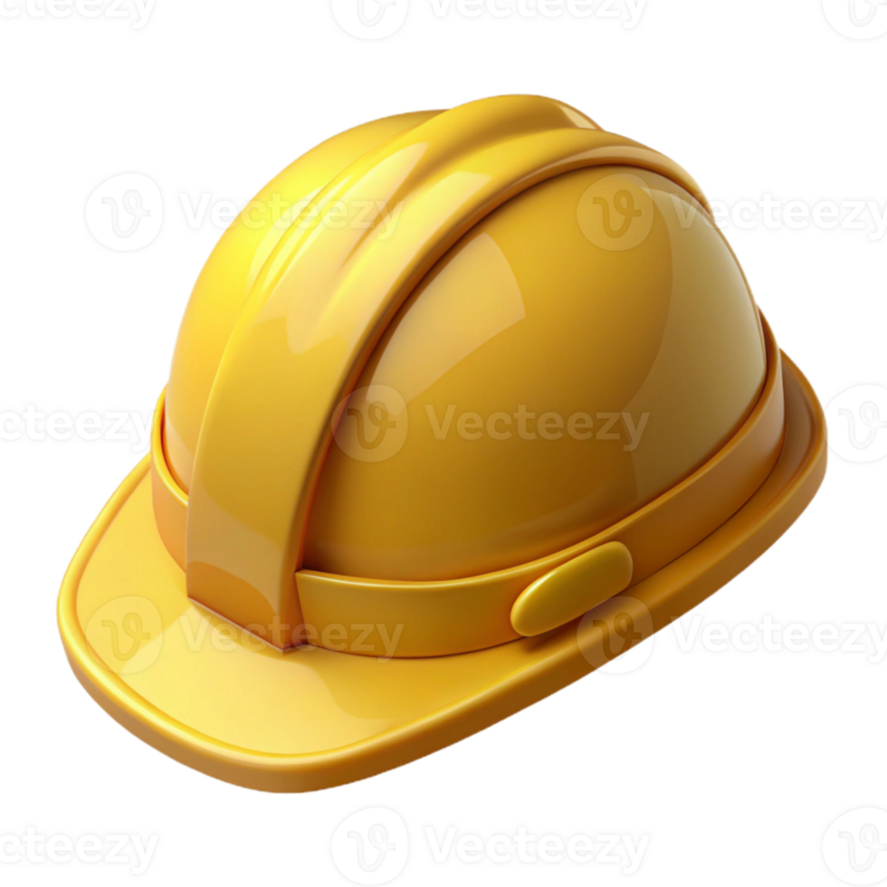 wonderful modern Yellow Hard Hat Front View Isolated premium png