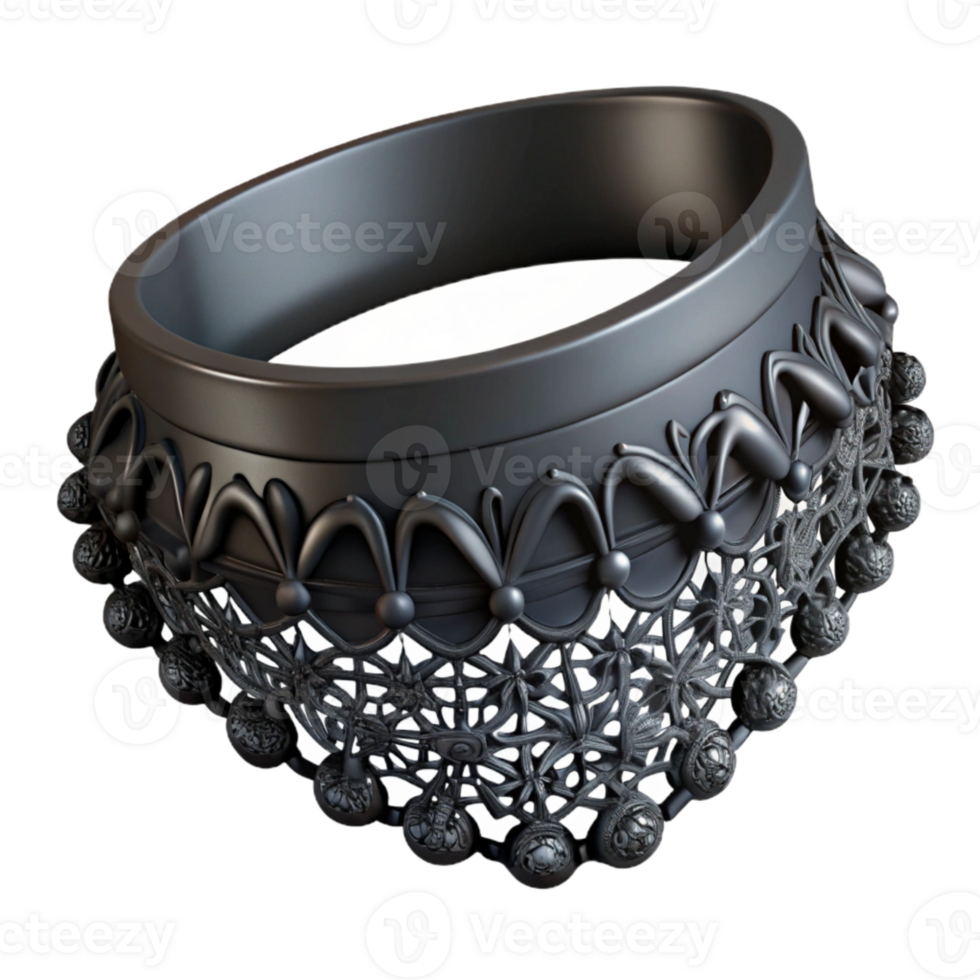 extraordinary contemporary Gothic Lace Choker Necklace Side Angle Isolated genuine png