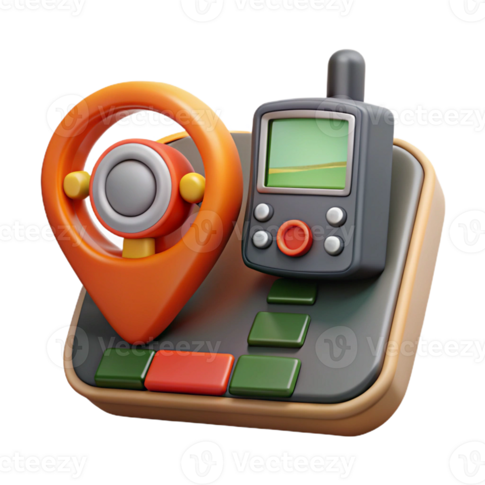 wonderful modern Gps Device on Tractor Dashboard Cutout Element high quality png