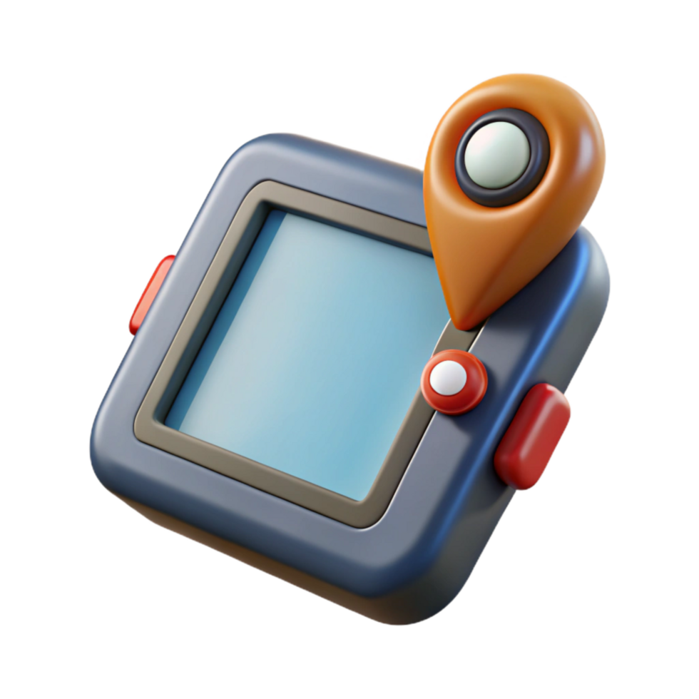 Gps Device with Screen Display Isolated png