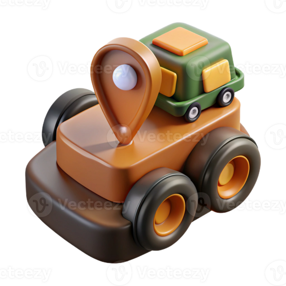extraordinary modern Gps Tracker on Farm Equipment Isolated professional png