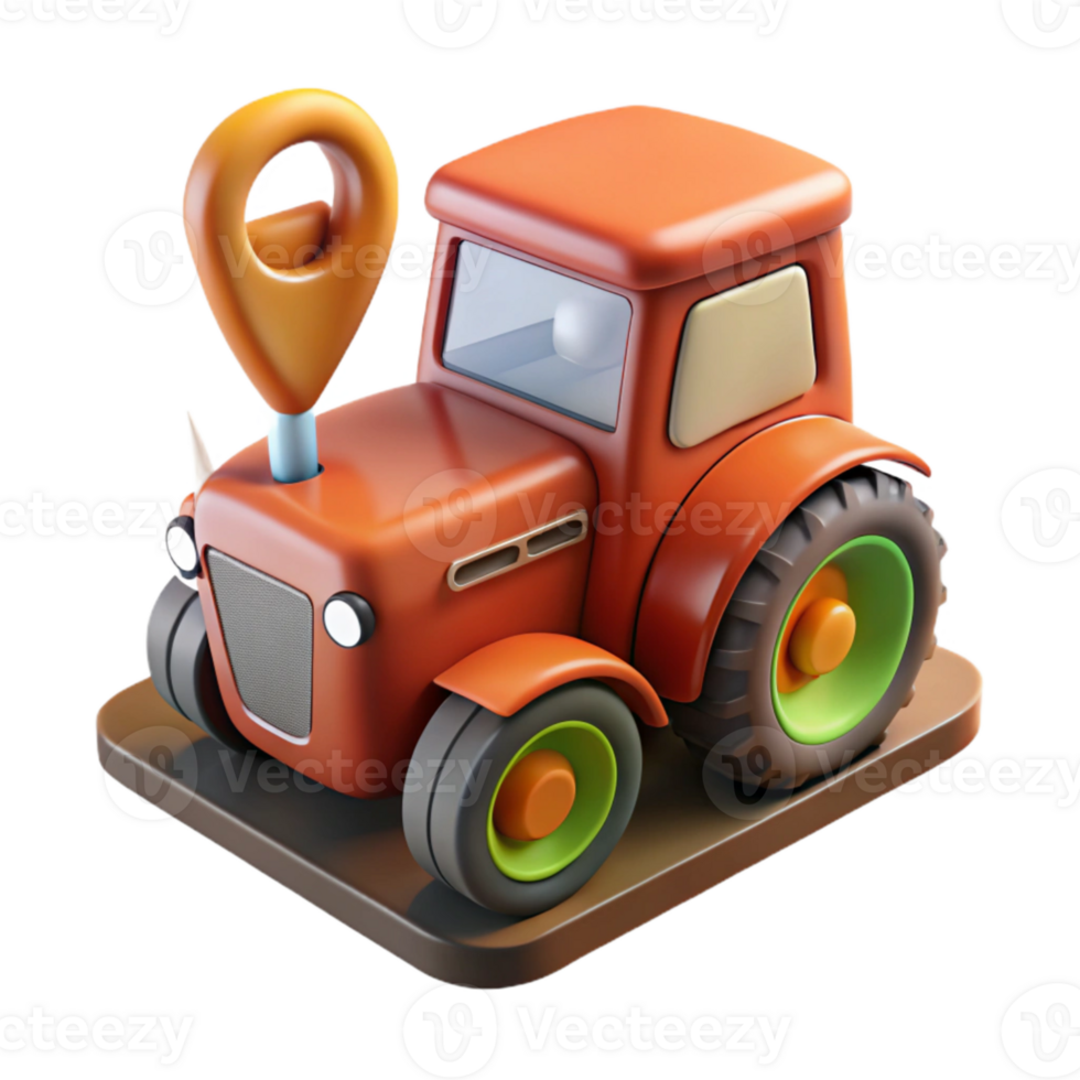 extraordinary modern Gps Tracking Device on Tractor Transparent Background detailed png