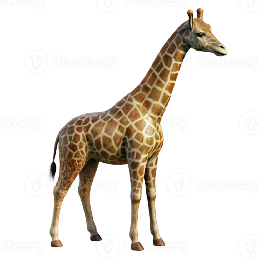 impressive artistic Graceful Giraffe Silhouette Cutout Isolated exclusive png