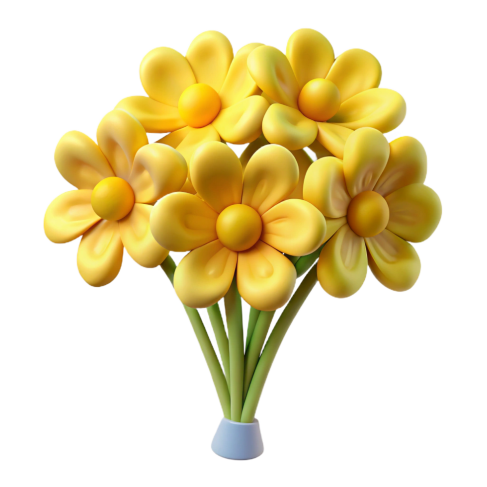 stunning rustic Yellow Wildflowers Bouquet Field Arrangement Transparent Background genuine png