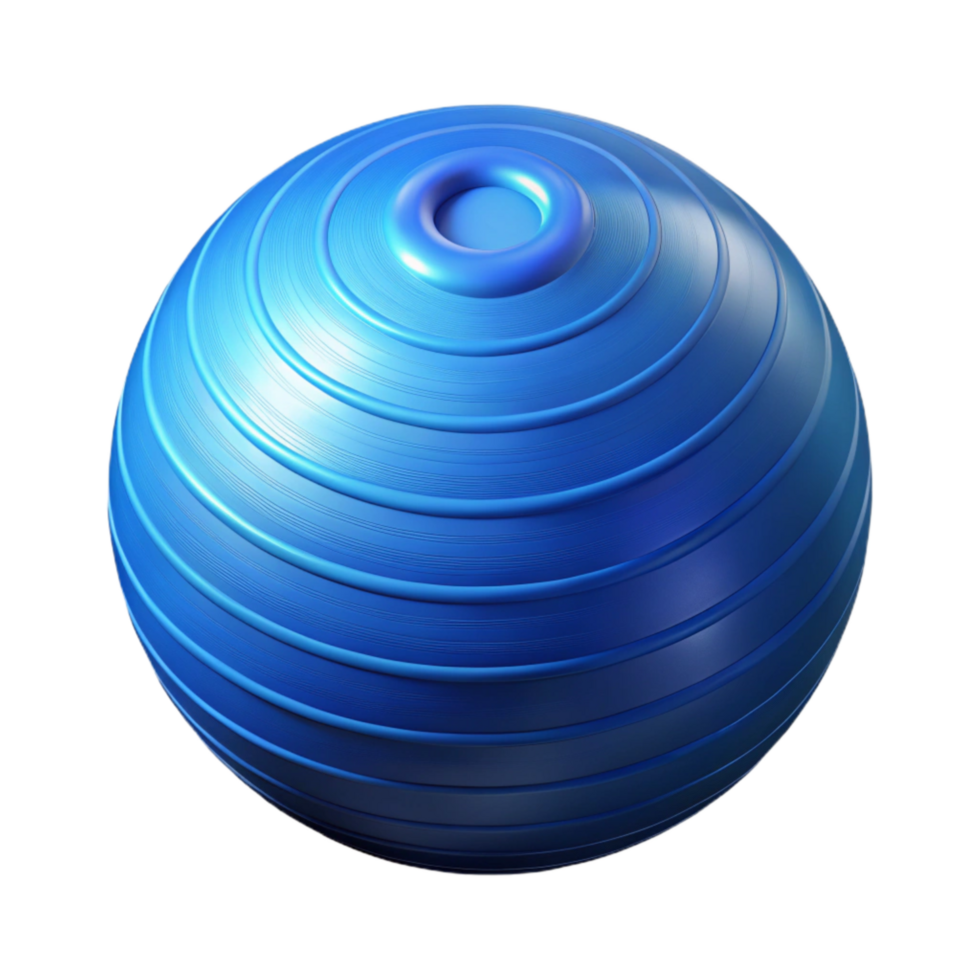 elegant minimalist Yoga Ball Blue Color Cutout exclusive png