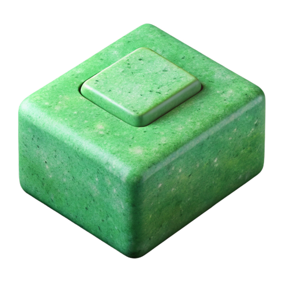 beautiful abstract Yoga Block Foam Material Green Color Cutout authentic png