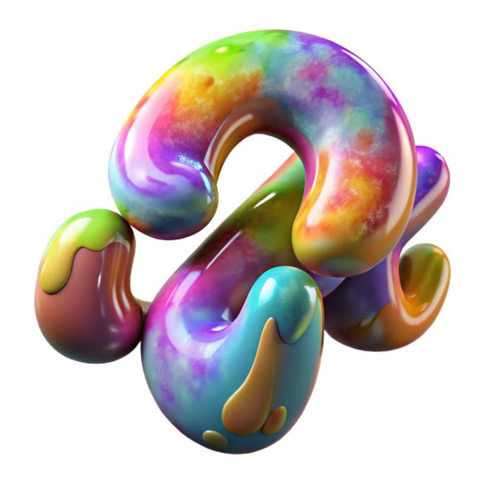 vibrant modern Graffiti Bubble Letters Colorful Isolated high resolution png