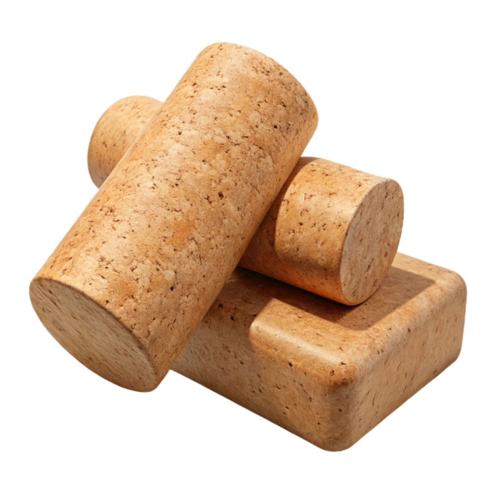magnificent minimalist Yoga Blocks Cork Material Transparent Background premium png