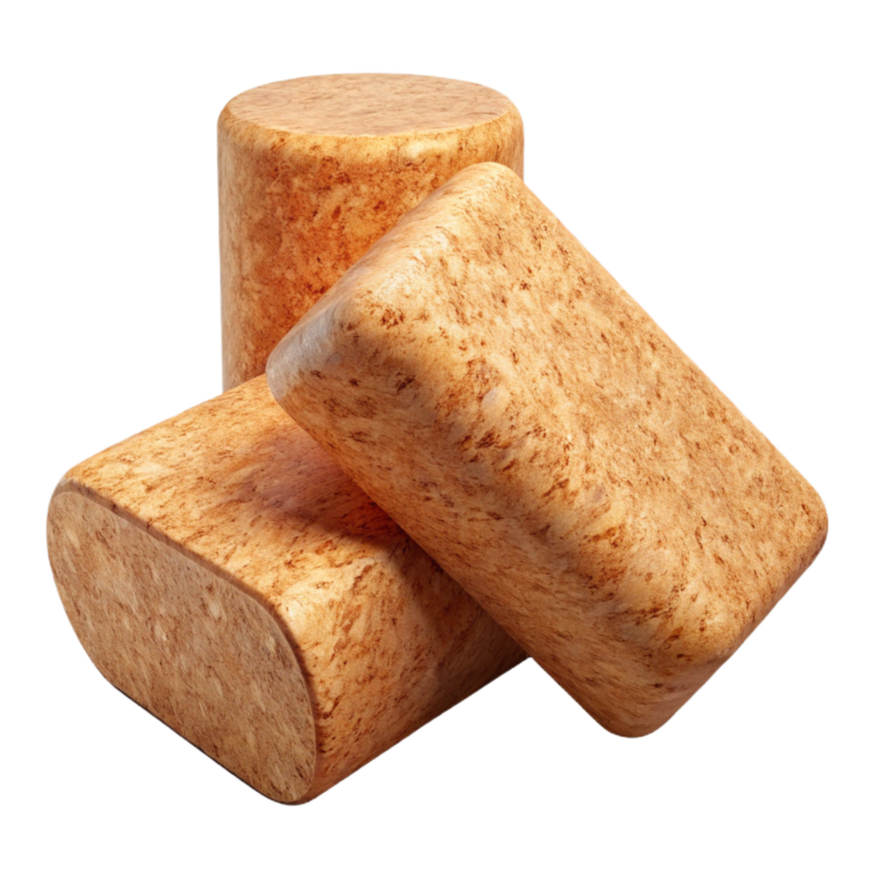 vibrant modern Yoga Blocks Cork Material Transparent Background premium png