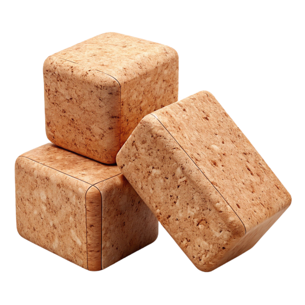 impressive traditional Yoga Blocks Cork Material Transparent Background png