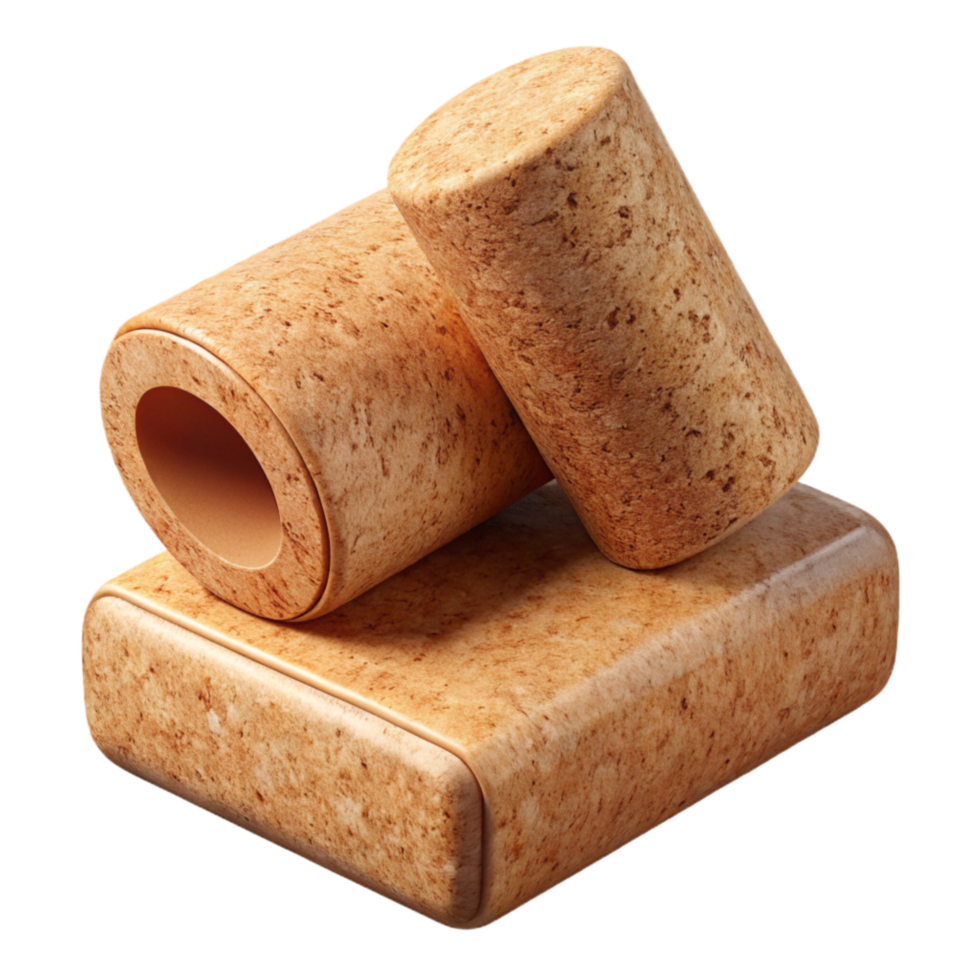 extraordinary contemporary Yoga Blocks Cork Texture Isolated Element high resolution png