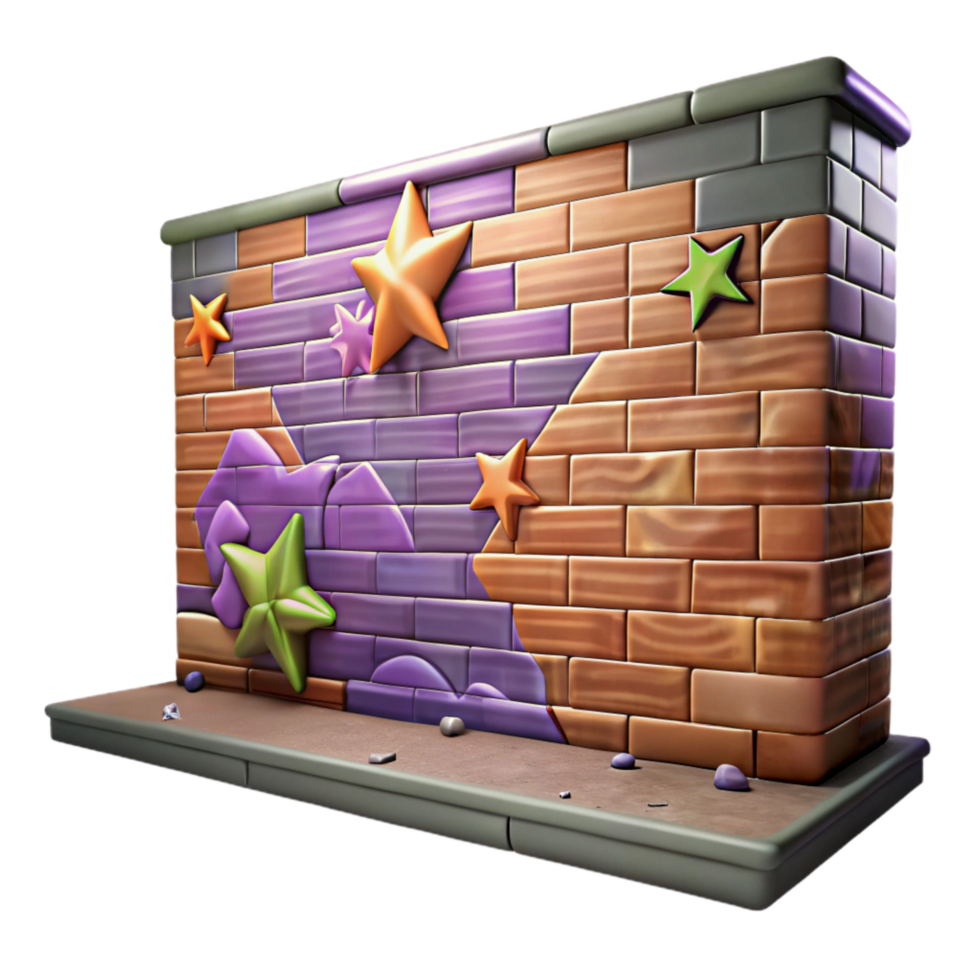 dramatic traditional Graffiti Wall Backdrop Cutout high quality png
