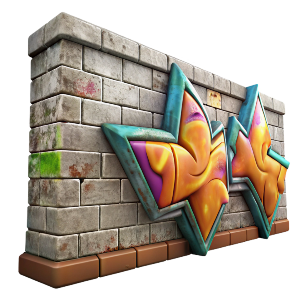 magnificent vintage Graffiti Wall Texture Cutout high quality png