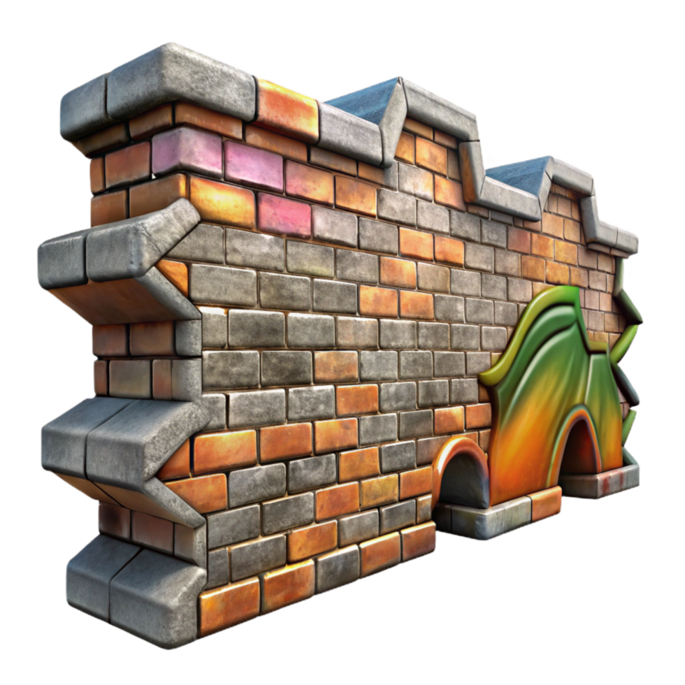 Graffiti Wall Texture Cutout png