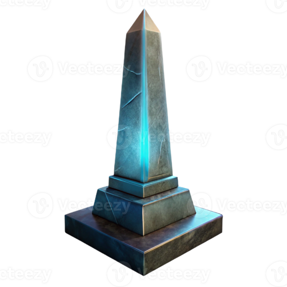 extraordinary traditional Grand Obelisk Dramatic Lighting Transparent Background authentic png