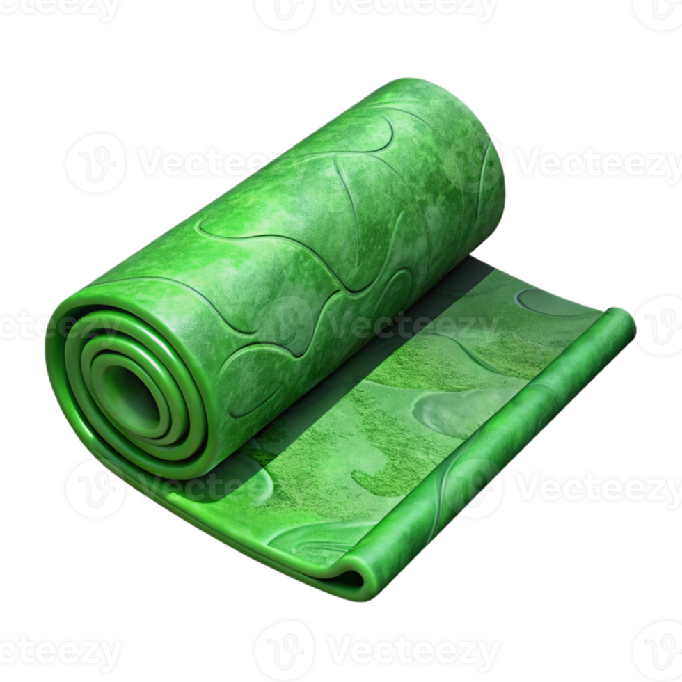 stunning creative Yoga Mat Rolled Out Isolated genuine png