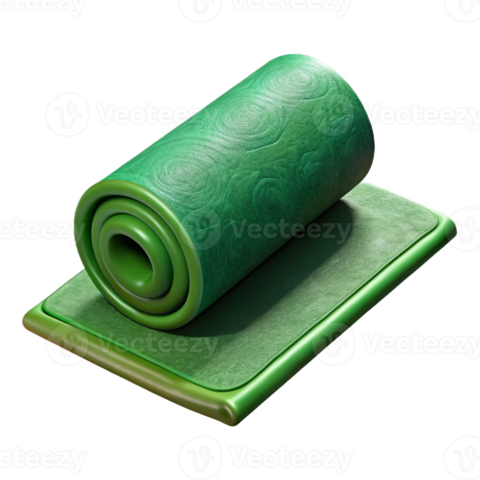 stunning modern Yoga Mat Rolled Out Isolated high resolution png