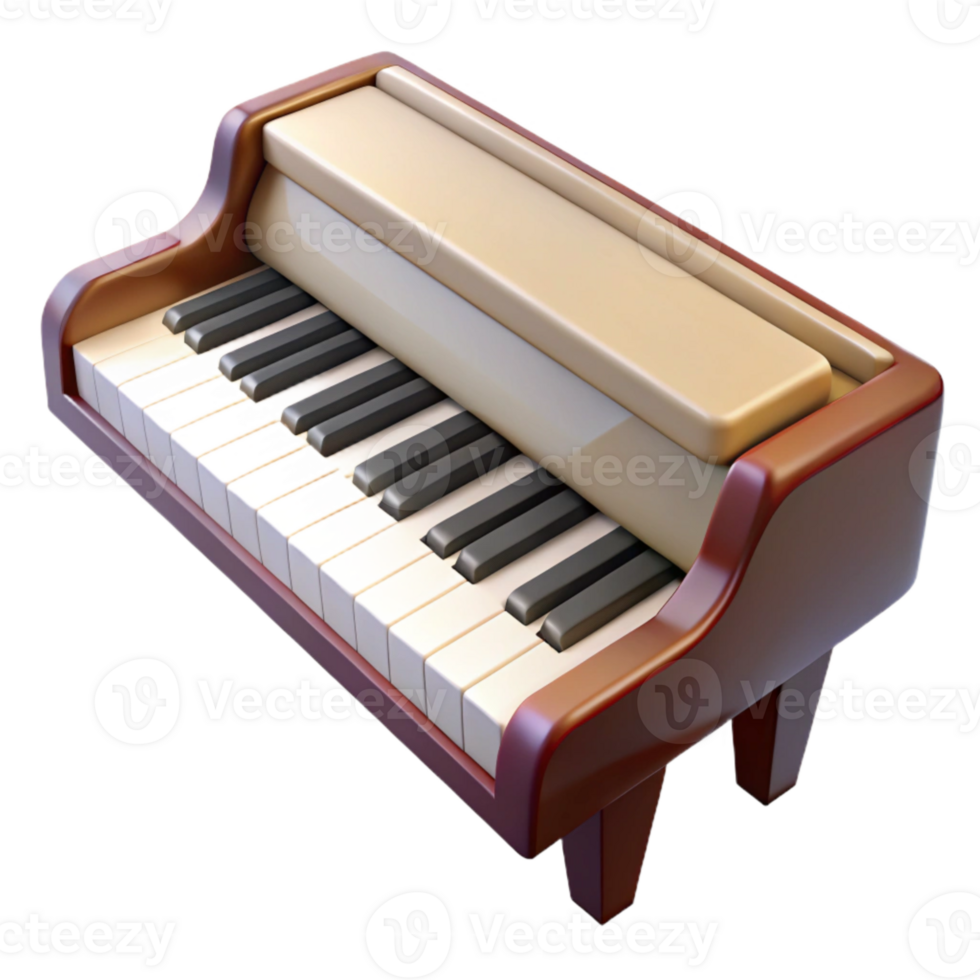 beautiful classic Grand Piano Keyboard Close Up Isolated Transparent Background genuine png