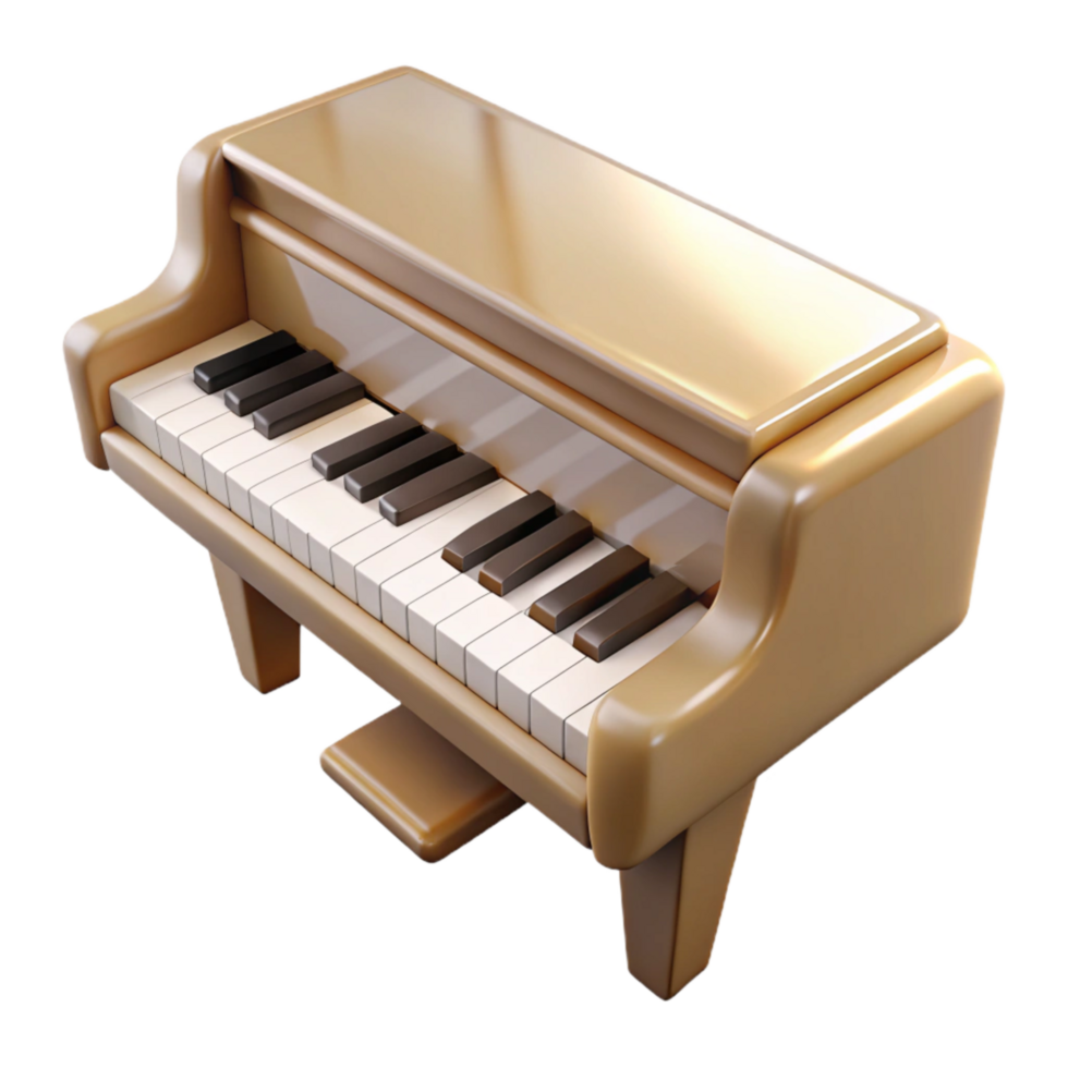 extraordinary rustic Grand Piano Keyboard Close Up Isolated Transparent Background authentic png