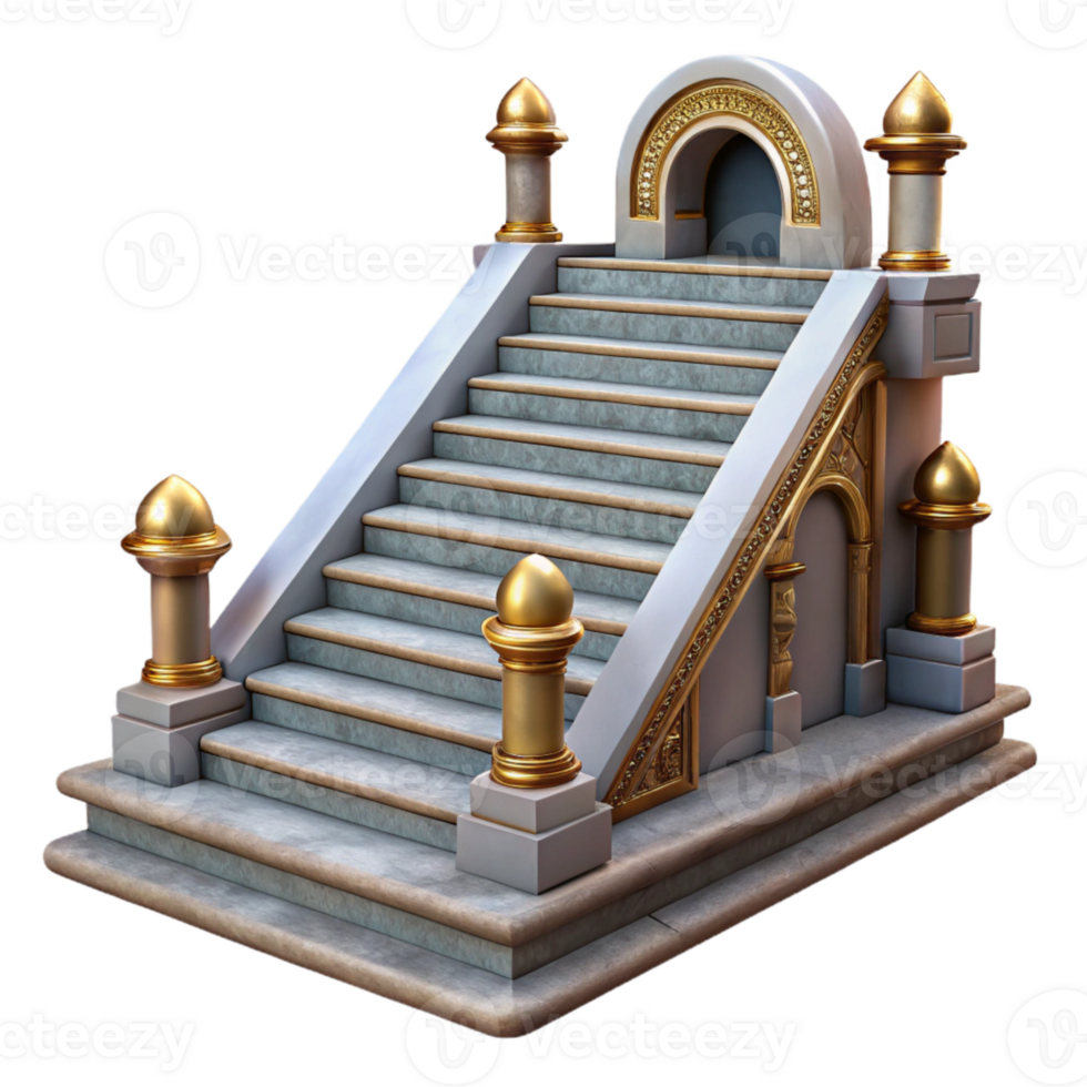 wonderful abstract Grand Staircase Detail Isolated on Transparent Background genuine png