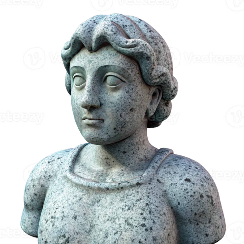 beautiful minimalist Granite Statue Backlit detailed png