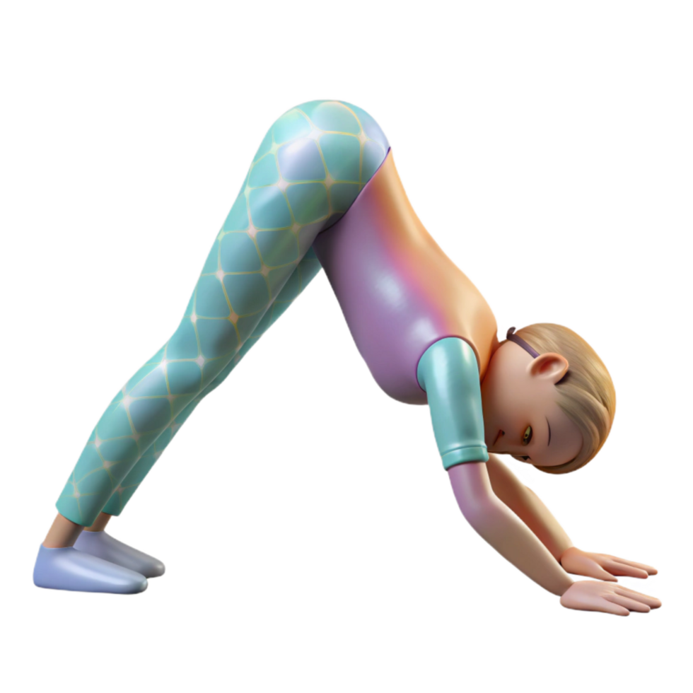 magnificent creative Yoga Pose Downward Dog Silhouette Cutout original png