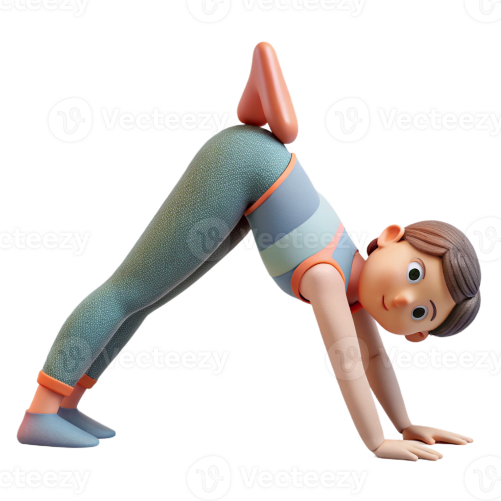 wonderful modern Yoga Pose Downward Dog Silhouette Cutout exclusive png