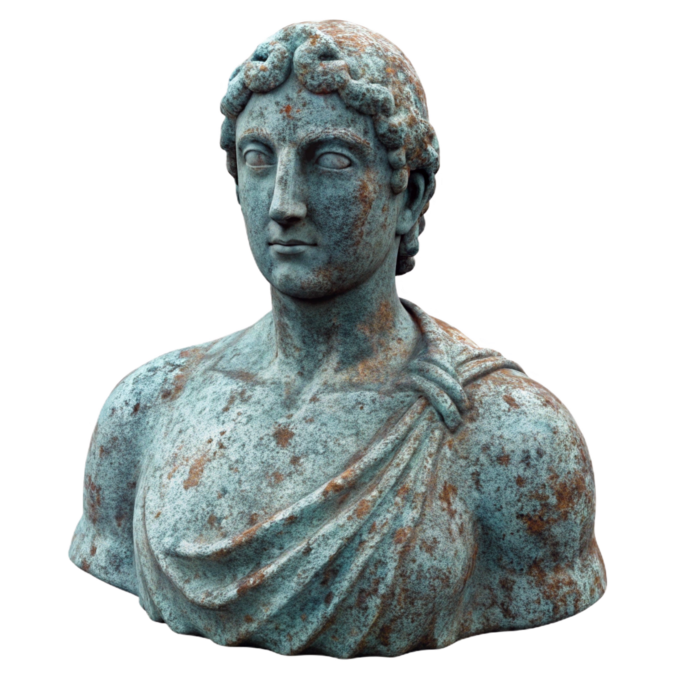 wonderful classic Granite Statue Weathered Texture Isolated Cutout png