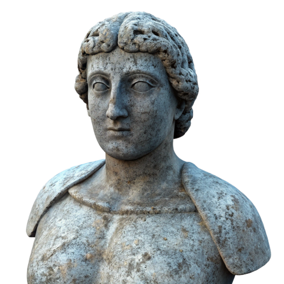 extraordinary modern Granite Statue Weathered Texture Isolated Cutout authentic png
