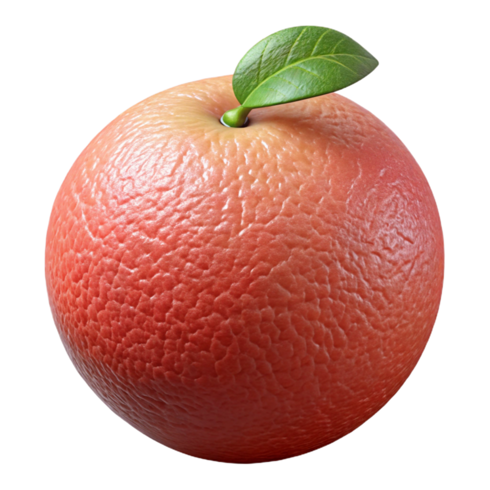 impressive minimalist Grapefruit Fruit Pink Color Cutout high quality png