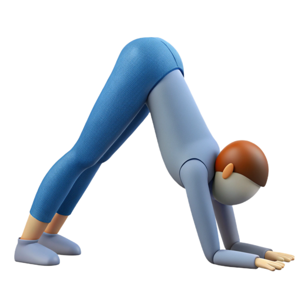 extraordinary abstract Yoga Pose Downward Dog Silhouette Cutout high quality png