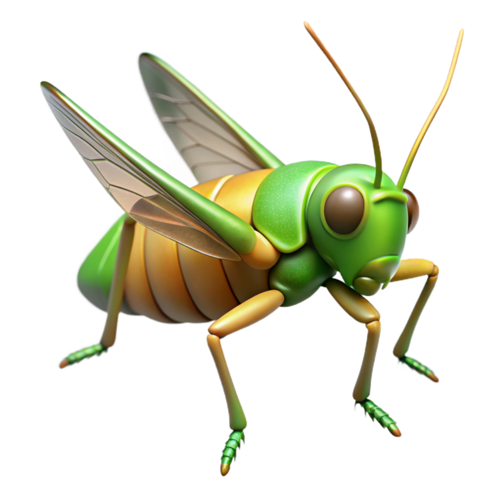 stunning classic Grasshopper Jumping Transparent Background png