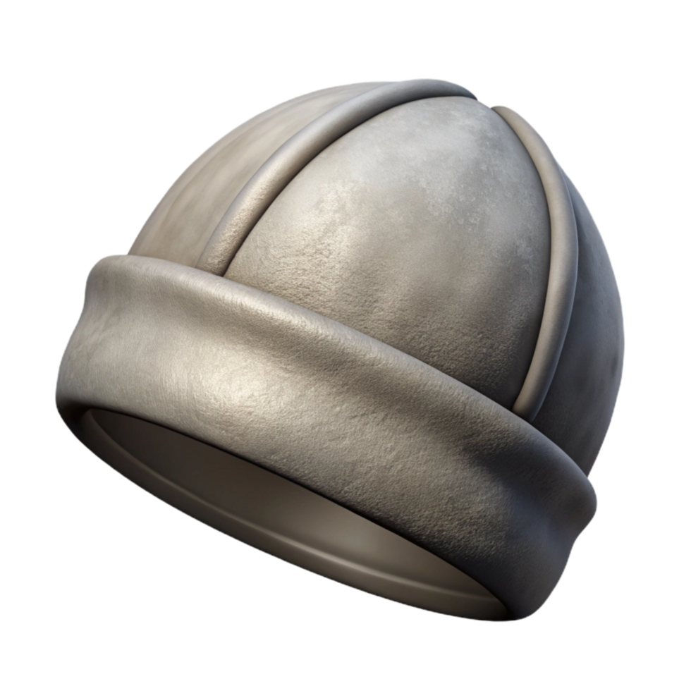 stunning abstract Gray Beanie Hat with Transparent Background high resolution png