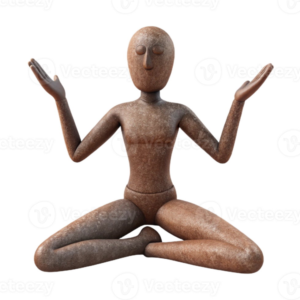 elegant artistic Yoga Poses Set Silhouette Transparent Background authentic png