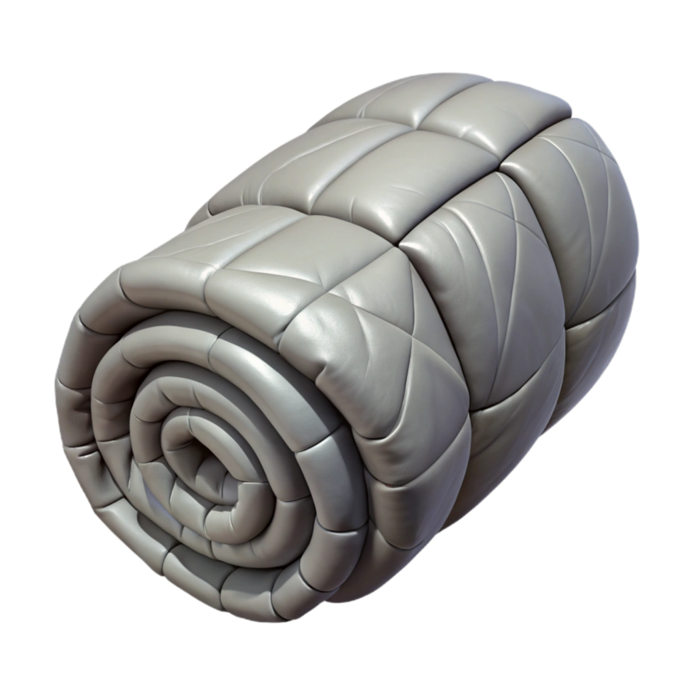 impressive vintage Gray Sleeping Bag Rolled Cutout premium png