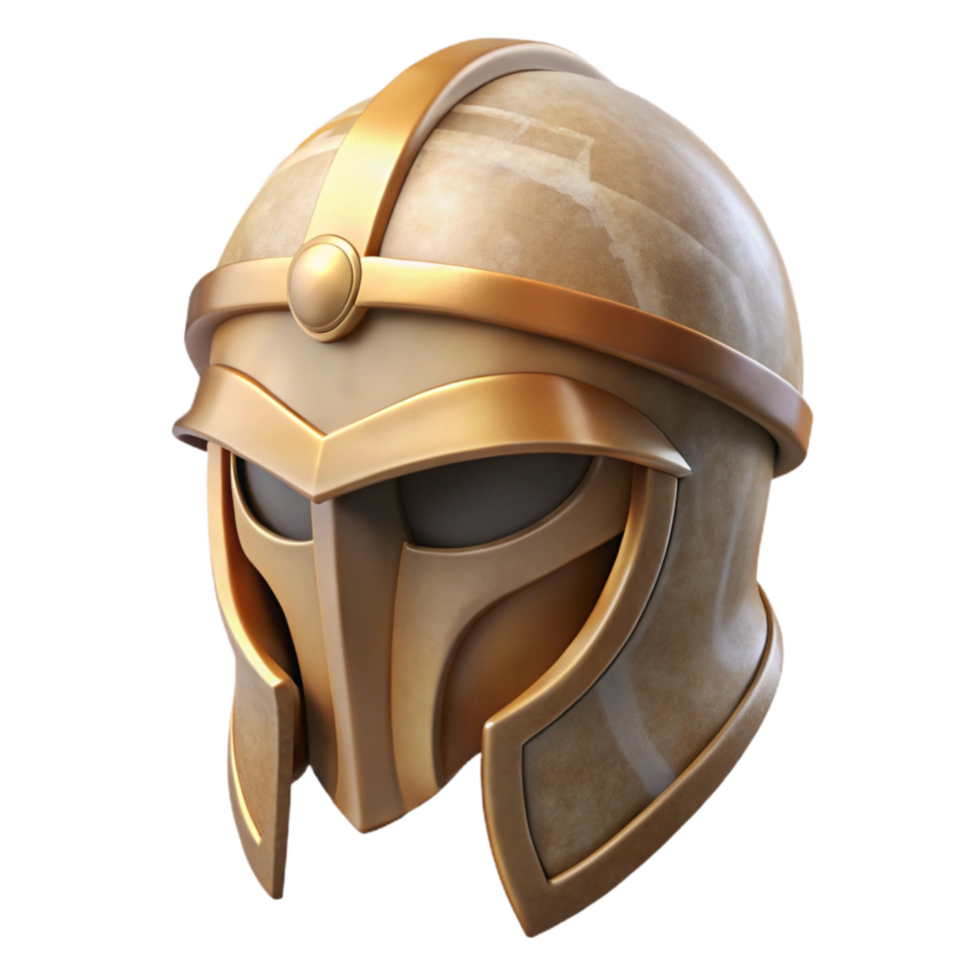 elegant abstract Greek Helmet Corinthian Style Front View Transparent Bg high quality png