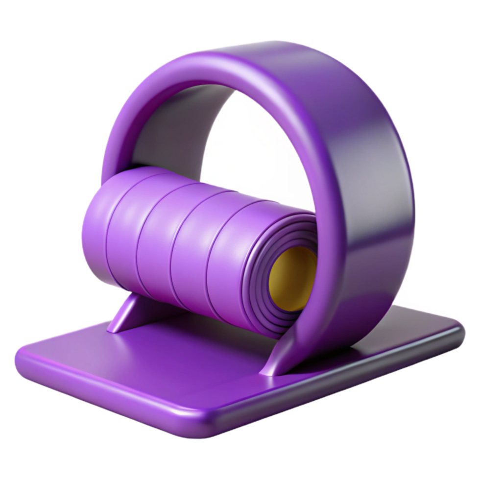stunning abstract Yoga Wheel Purple Backbend Support Isolated Element professional png