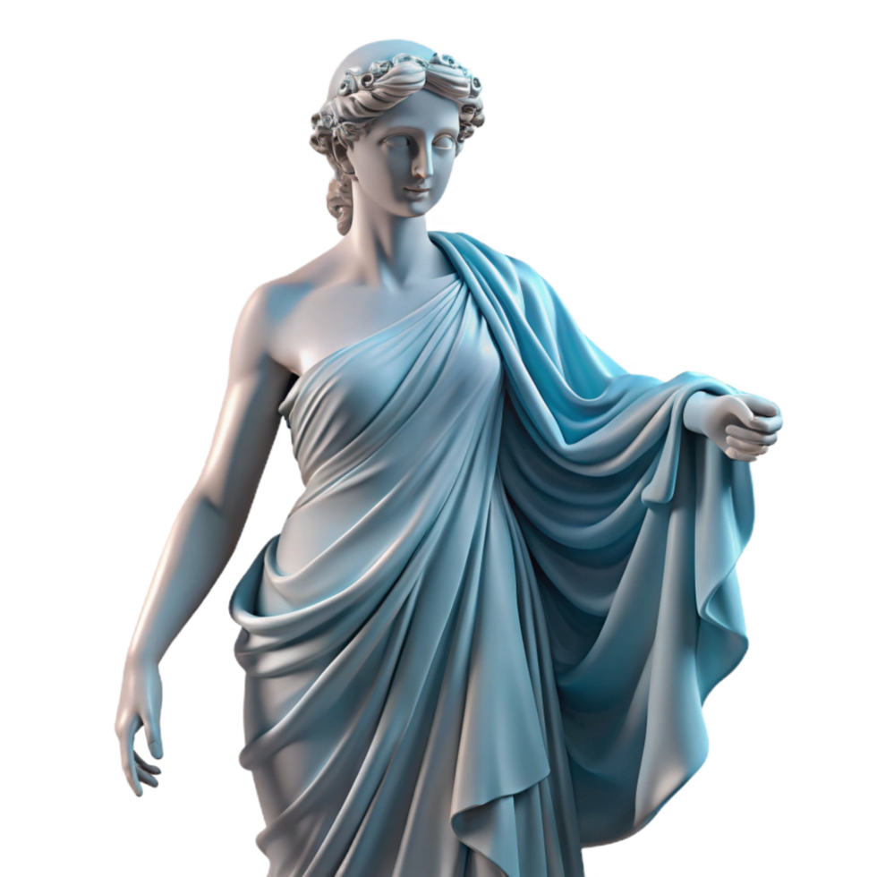 beautiful artistic Greek Statue Drapery Folds Transparent Background genuine png